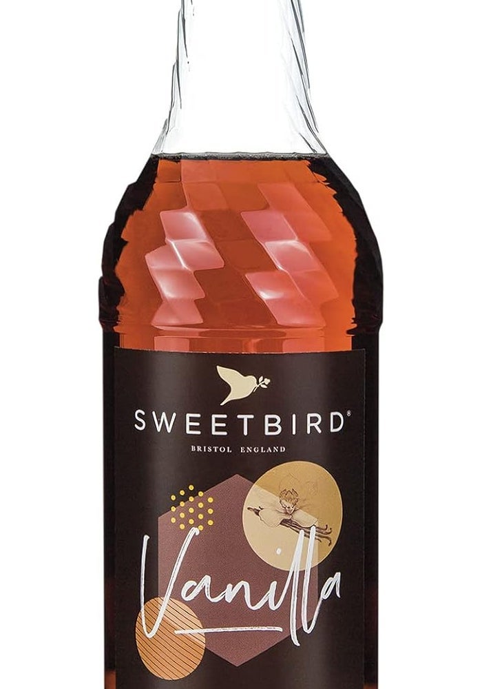 Sweetbird Vanilla Syrup, 1 L - Classic Syrup for Beverages and Baking - Image 1